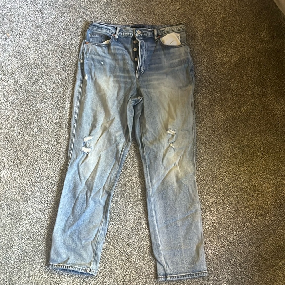 Lucky brand size 14 ripped jeans